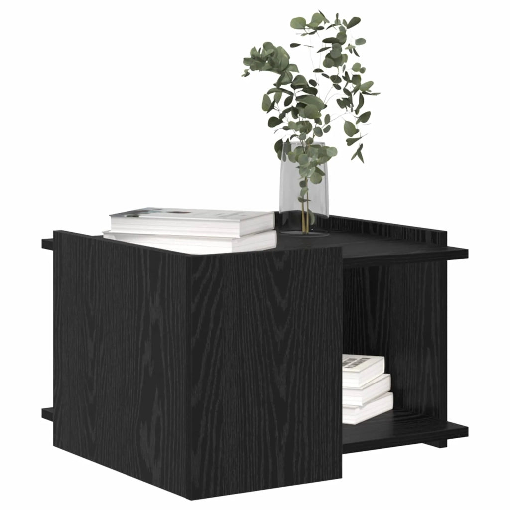 Tavolino da salotto Rovere Nero 50,5 x 50 x 33 cm