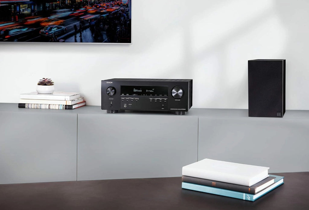 AVR-S960H ricevitore AV 7.2 canali, amplificatore HiFi, compatibile con Alexa, 6 ingressi HDMI e 2 uscite, 8K HDMI, Bluetooth, WLAN, streaming musicale, Dolby Atmos, AirPlay 2, HEOS Multiroom
