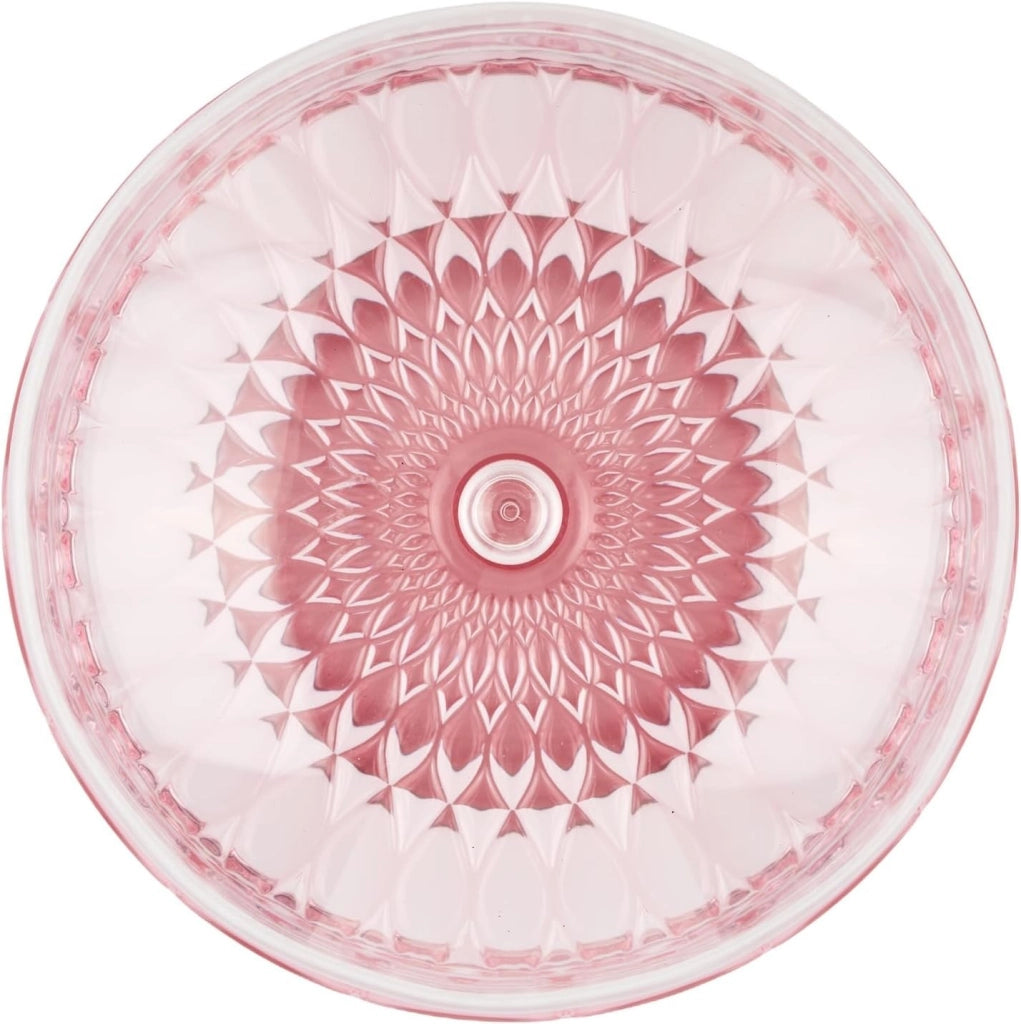 Alzata con campana Vanity colore rosa flamingo Ø 30xh27,7 cm