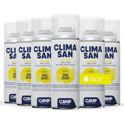 Kit 6 pezzi igienizzante camp climasan oneshot spray climatizzatori auto 200ml