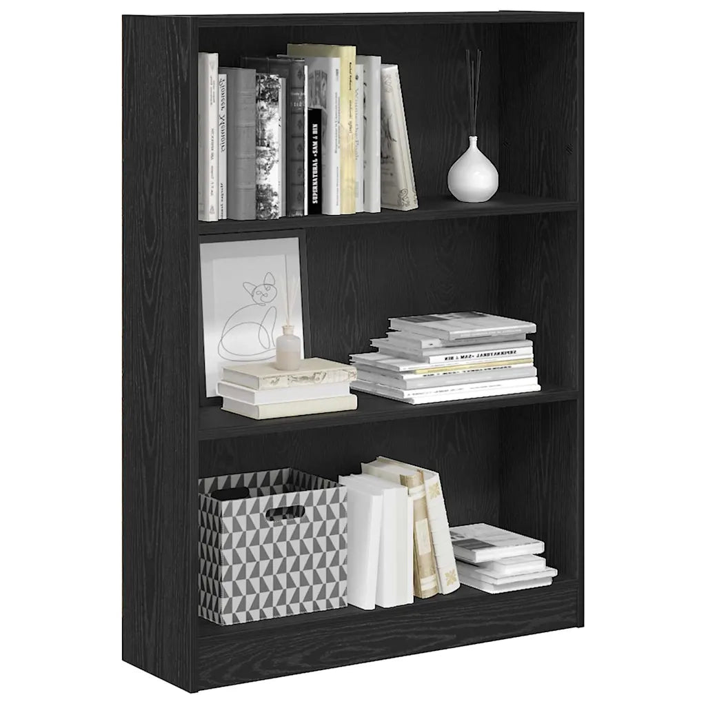 Libreria Rovere Nero 80 x 24 x 109 cm Legno multistrato 875016