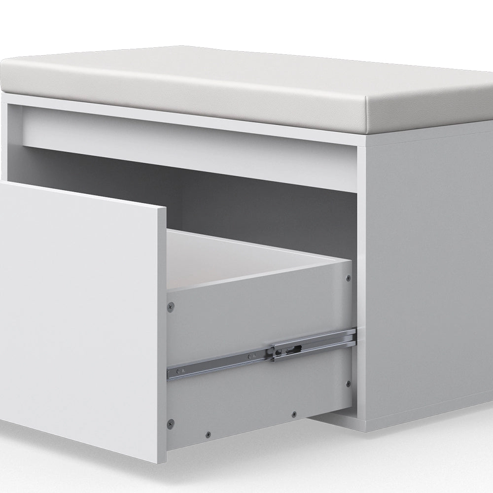 Vicco Panca scarpiera da ingresso Bianco 80 x 45 cm