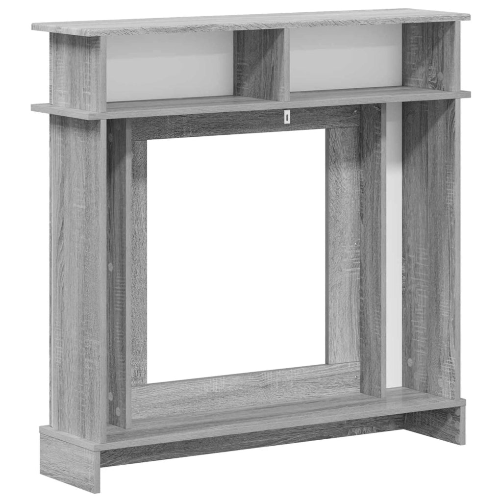 Cornice per camino Sonoma grigio 102 x 26 x 100 cm 8006648