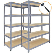 Scaffali da Garage Q-Rax ad Incastro Scaffalature da Officina Magazzino - Grigio