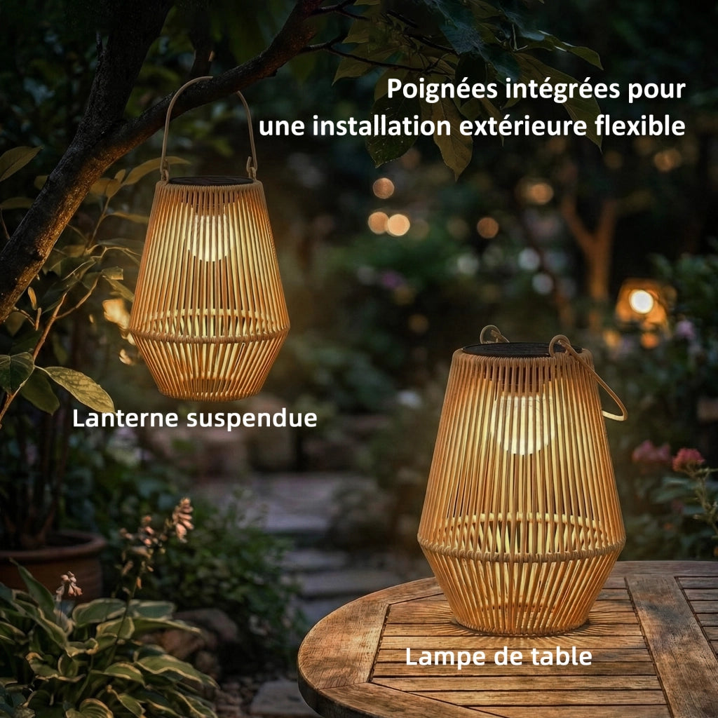 Lanterne solari sospese per esterno ¨C Zephmum ¨C Set di 2 in resina, marrone