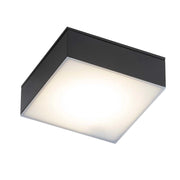 Faretto bagno quadrato nero LED 10W 3000K Tottori 8057