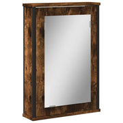 Mobile Bagno | Armadio da bagno Specchio Rovere Fumo 42x12x60 cm Legno Multistrato