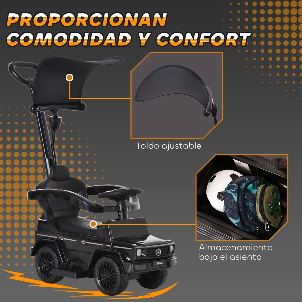 Correpasillo per Bambini Mercedes G350 ¨C zephmum ¨C Nero 85.5x40.5x95 cm