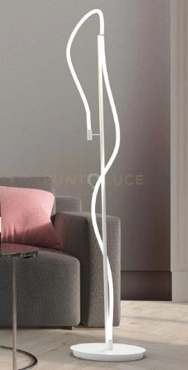 NOEMI-P B Lampada da terra led bianco opaco 36W dimmerabile dimmerabile lumen 2440 SDD 2800 - 5000k