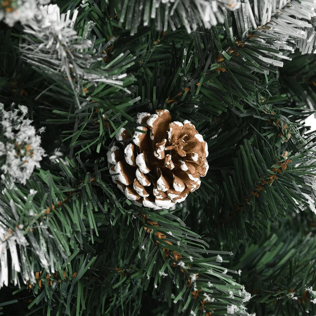 Albero di Natale Artificiale con Base Verde 120 cm PVC 345173