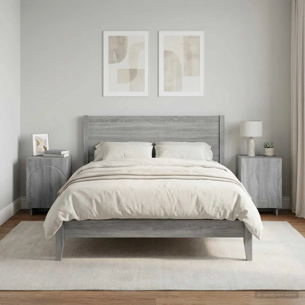 Armadio da Notte 2 pcs Sonoma grigio 33,5 x 34,5 x 50 cm 8011418
