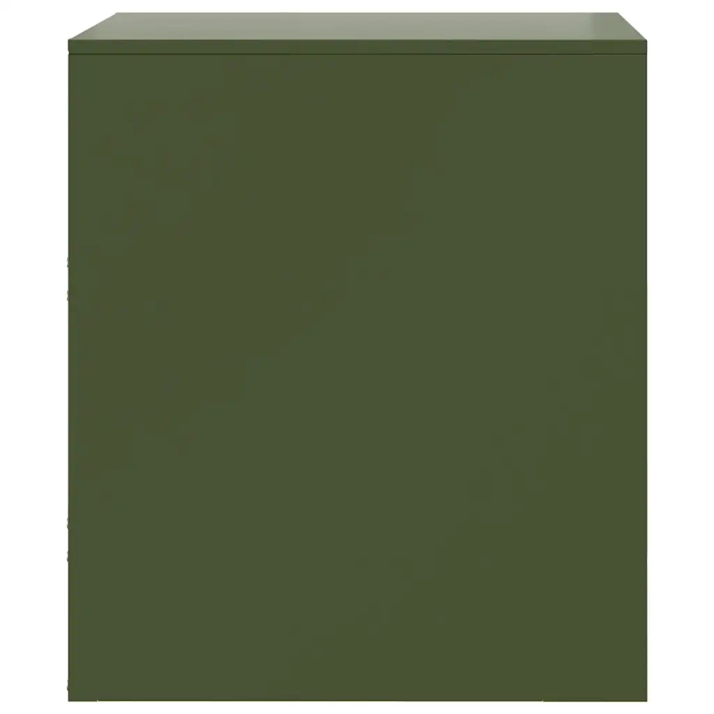 Comodini 2 pz Verde34,5x39x44 cm in Acciaio