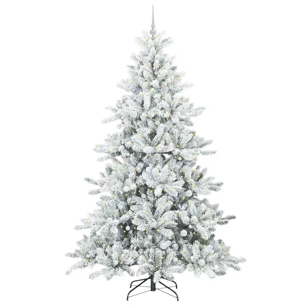 Albero di Natale Artificiale con Rami Pieghevoli Bianco 240 cm 3397747