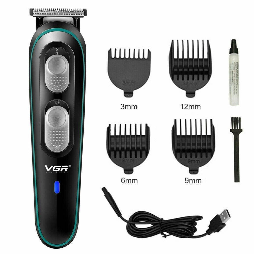 Trade Shop - Taglia Capelli Professionale Trimmer Regola Barba Elettrico Ricaricabile V-055 -