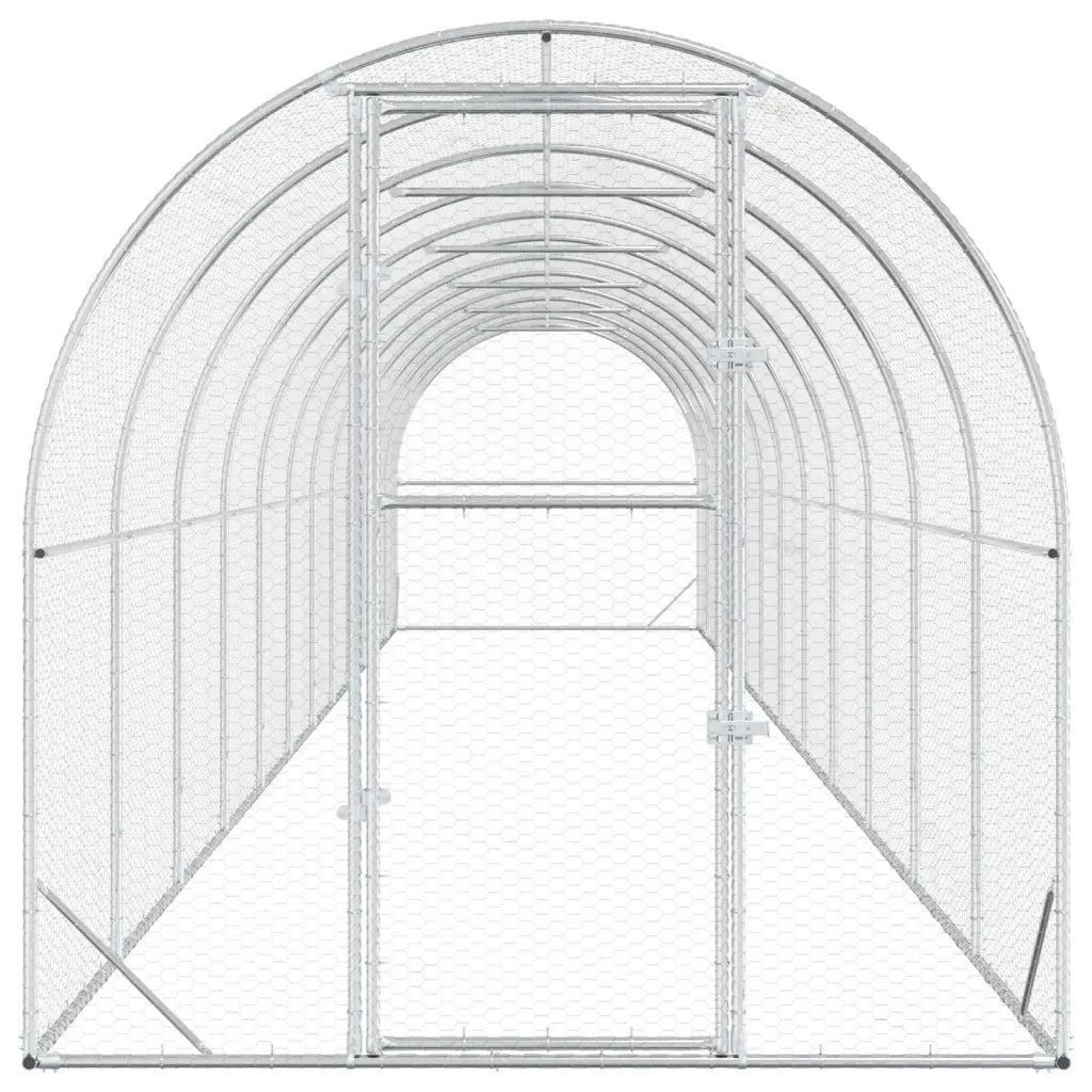 Pollaio Argento 1200 x 200 x 200 cm Acciaio zincato 3434680