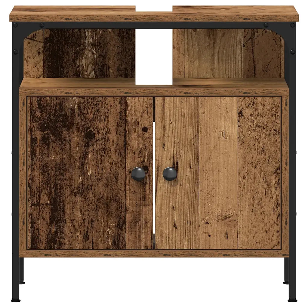 Mobile Lavabo Bagno Legno Antico 60x30x60 cm Legno Multistrato 862232