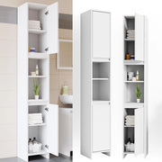 Mobile bagno alto Emma, Bianco, 30 x 190 cm, combinabile con la serie Emma per l'organizzazione in bagno