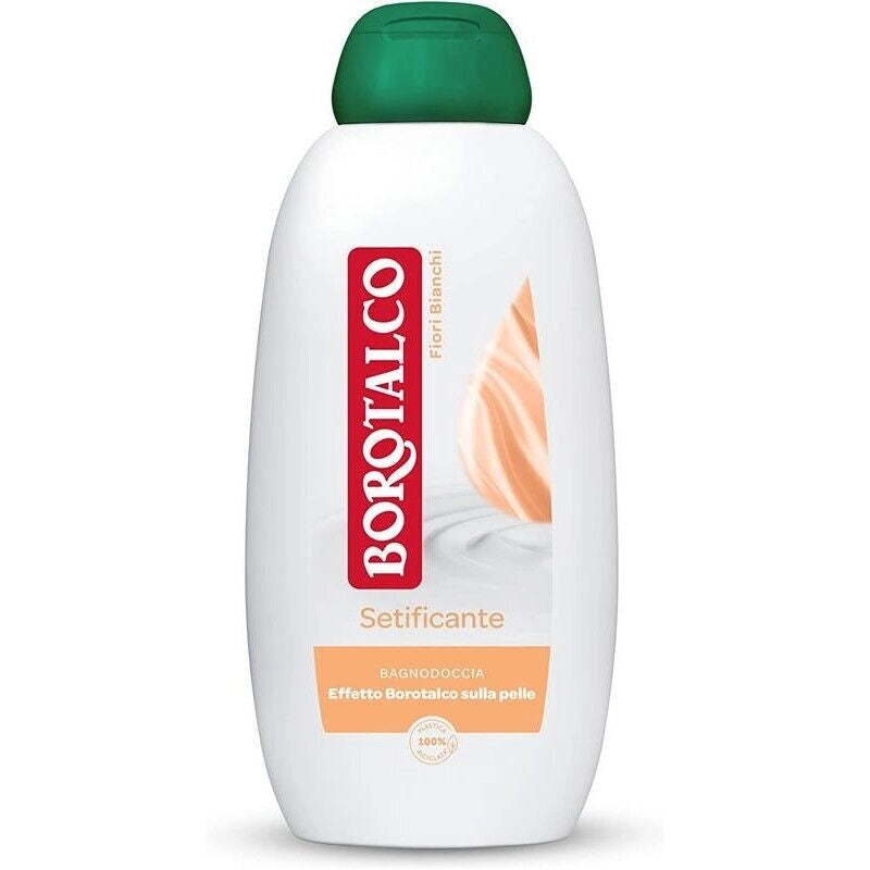 BOROTALCO BAGNODOCCIA SETIFICANTE AI FIORI BIANCHI IN FORMATO DA 600 ML
