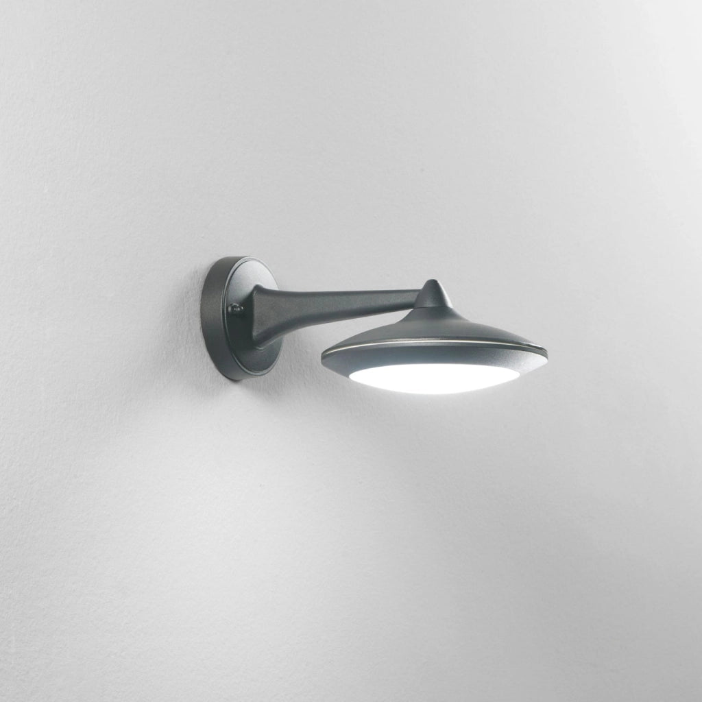 APPLIQUE DA ESTERNO LED ALYSON NERA 12W 1300LM 4000K IP44 24X10CM IN ALLUMINIO