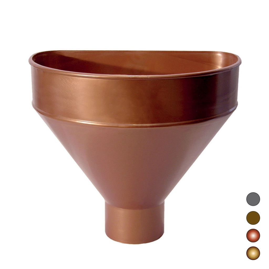 RACCOGLITORE MONOLITICO IN PVC PER PLUVIALI- Diam. 100 - Rame rosso- DH- pezzi 1