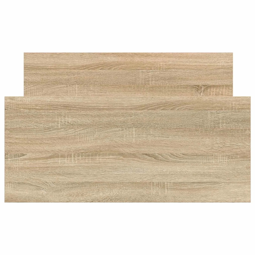 Struttura letto con testata-Giroletto Rovere Sonoma 80 x 200 cm 334414