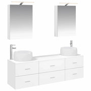 Set di mobili per il bagno 5 pcs Bianco 3406991
