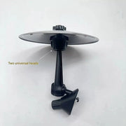 Cimbalo di Crash auto, cimbalo di Crash per tamburi auto, tamburi auto, tazza di ventilazione, decorazione per bonghi, adatto per tutti i tipi di veicoli, appassionati di musica, intrattenimento da guidare, stile Argento 2