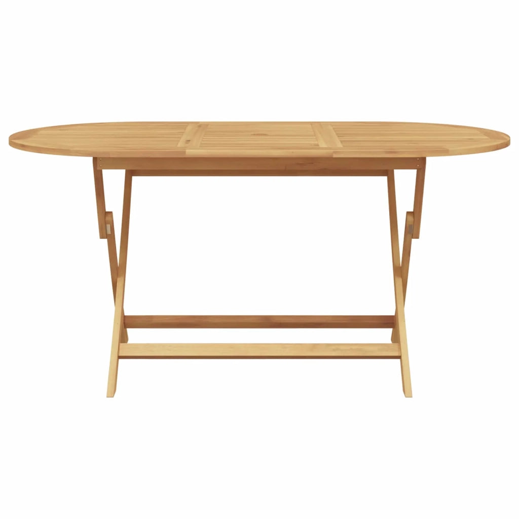 Set da Pranzo per Giardino 5 pcs Marrone Legno di teak solido 3356878