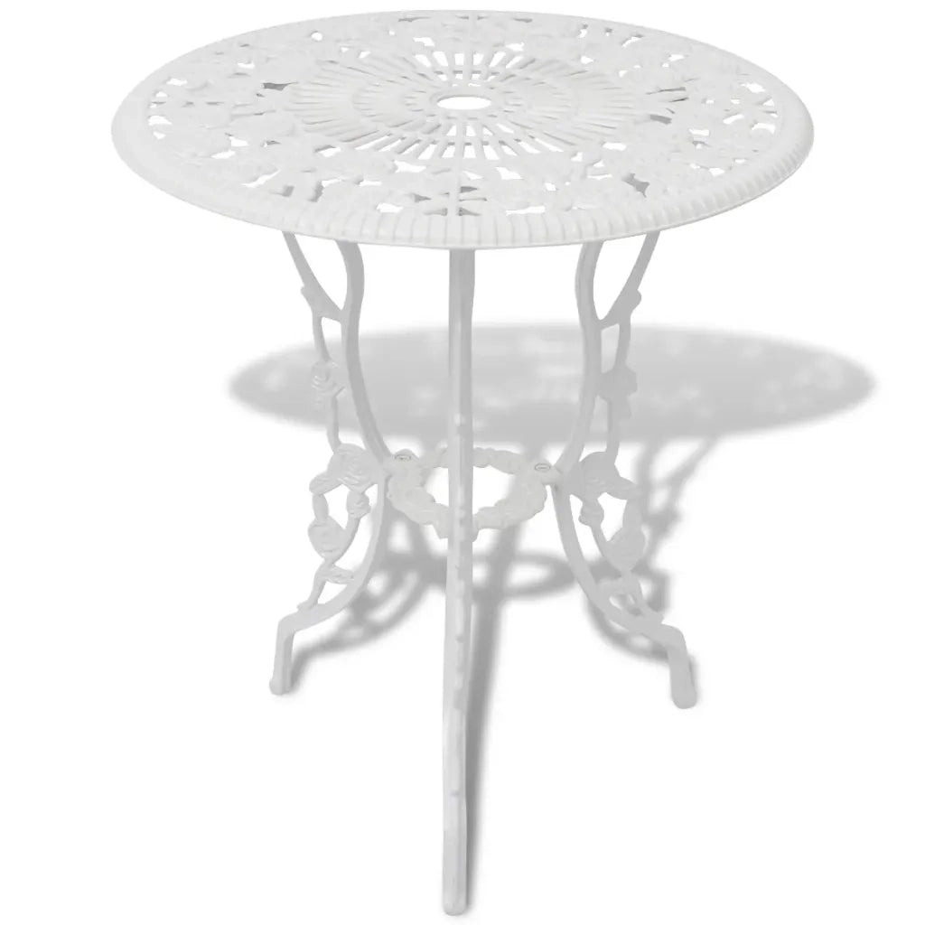 Set da Bistrot 3 pz in Alluminio Pressofuso Bianco cod mxl 43215