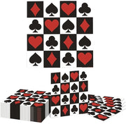 Serviette da Cocktail 40 pezzi - Tema Casinò - Serviette da un tempo - 33 x 33 cm - Decorazione da Poker per Feste - Carta di alta qualità - Serviette per Feste