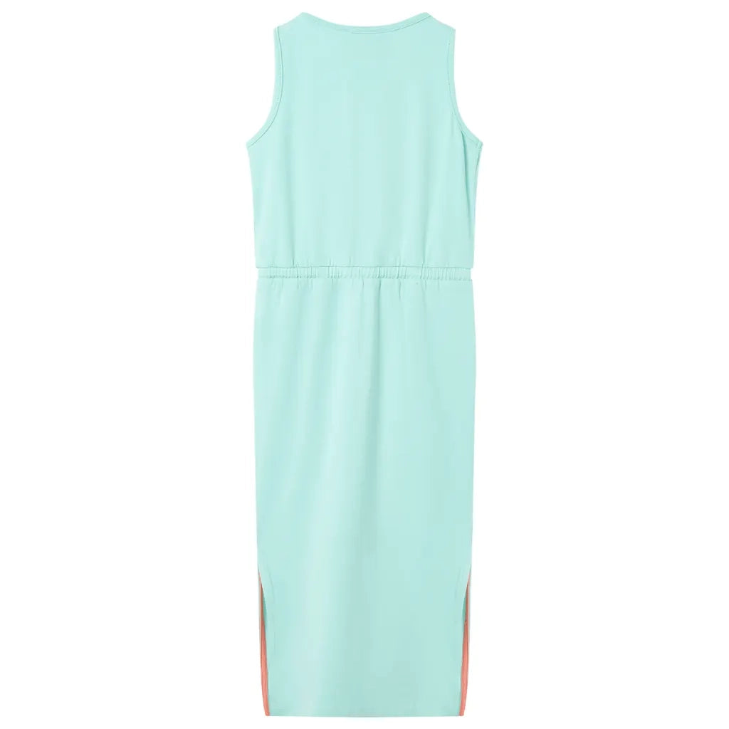 Abito da Bambina con Coulisse Menta Chiaro 140
