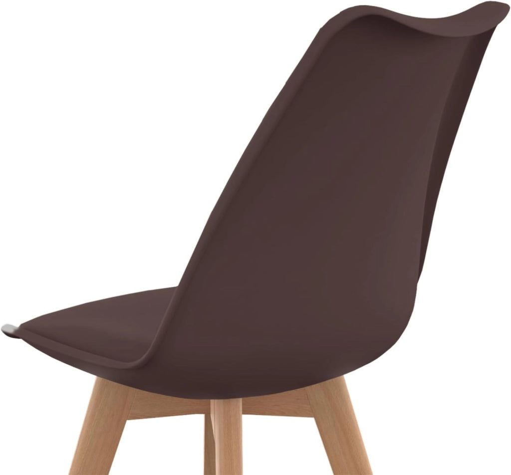 Set di 6 sedie scandinave SARA, mix di colori tortora, beige e bianco