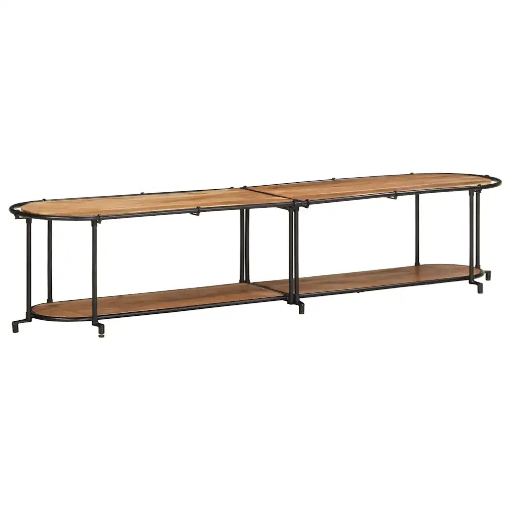 Mobile Porta TV-Mobile per TV-Credenza TV 200x42x40 cm in Legno Massello di Acacia