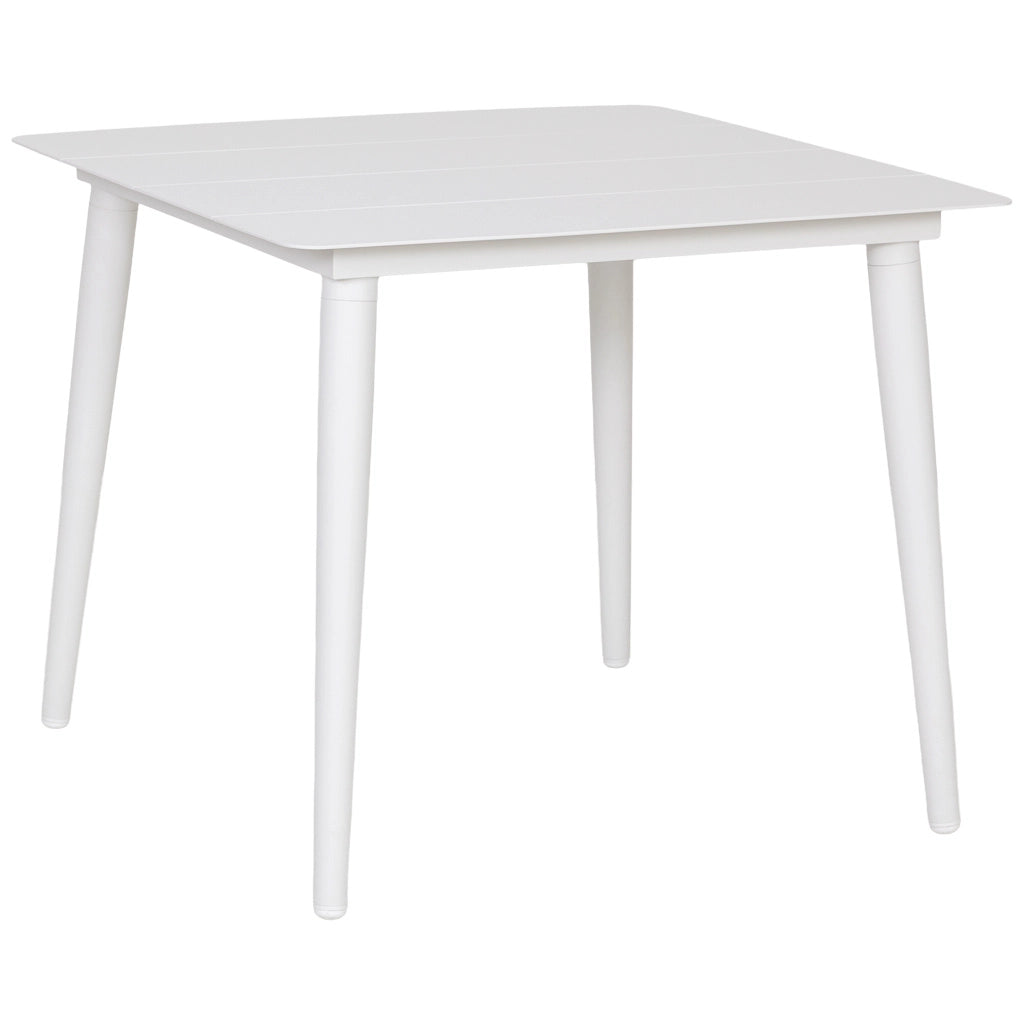 Tavolo in alluminio bianco 90x90x75 cm