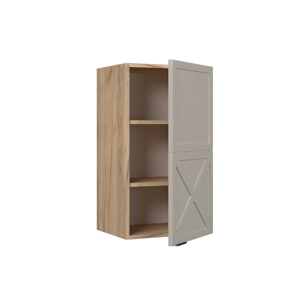 Pensile da cucina Fame-Line GrigioBeige/Rovere dorato 40 cm Vicco