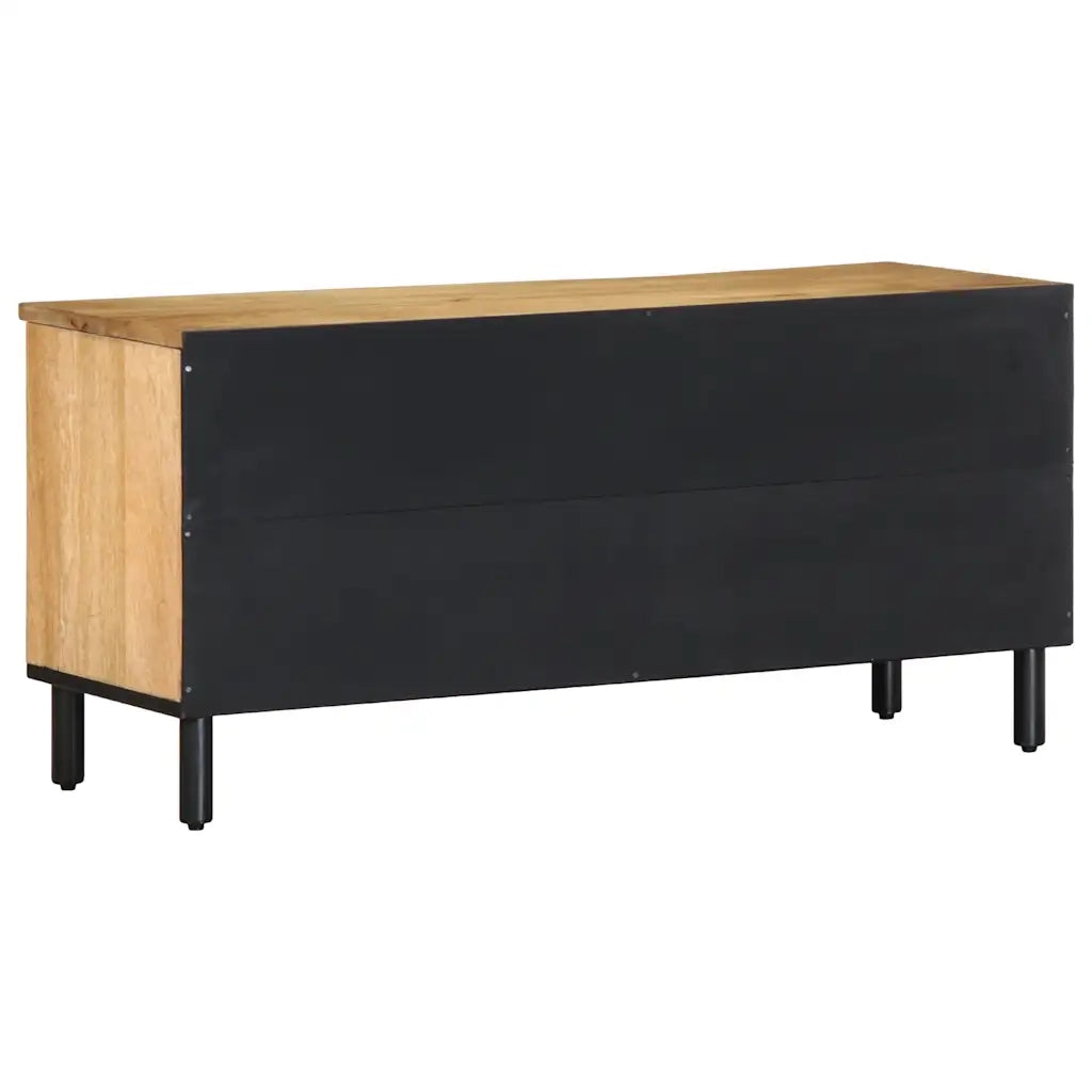 Mobile Porta TV-Mobile per TV-Credenza TV Marrone 100x33x46 cm in Legno Massello di Mango 428585