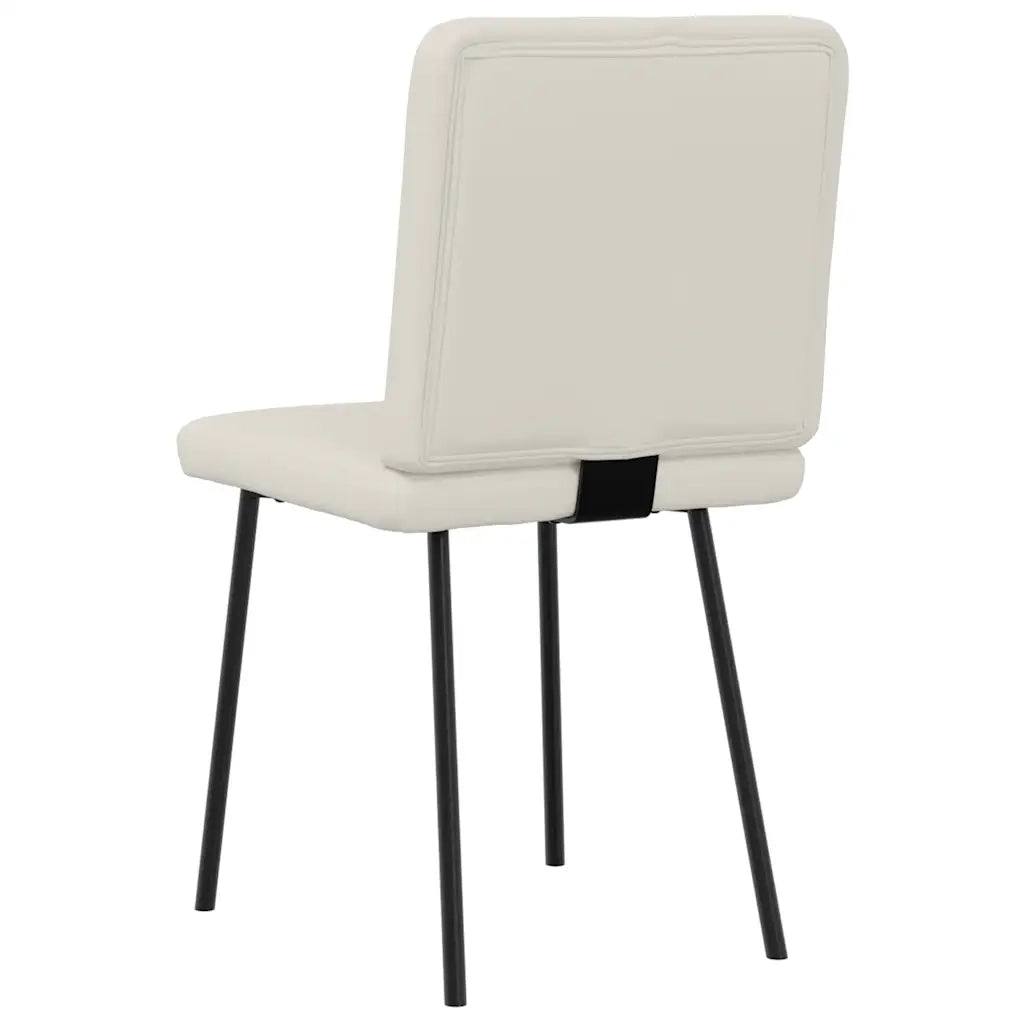 Sedie da Pranzo 2 pz Crema in Velluto 4101142