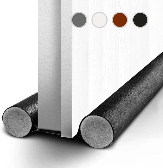 Stoppatore di porte a tocco di alta gamma 96 cm - Afdissamento di porte contro tocco, rumore e polvere - Blocca tocco caldo rumore - Nero