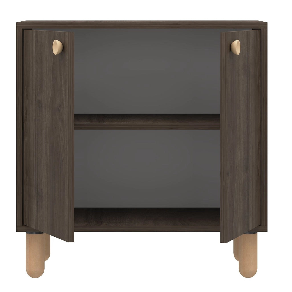 Credenza in legno "Lina" - 72 x 36 x 73 cm - Marrone