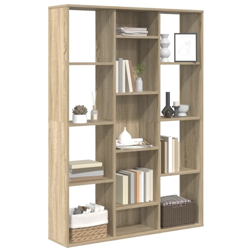 Libreria/Divisorio Rovere Sonoma 100x24x140cm Legno Multistrato 800444