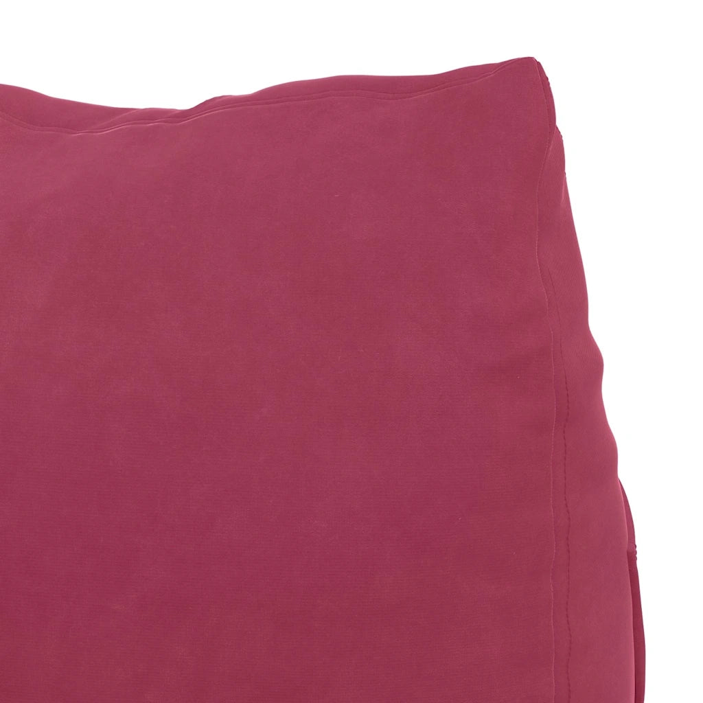 Cuscino per Schiena Rosso Vino 45 x 20 x 35 cm Tessuto in Cords