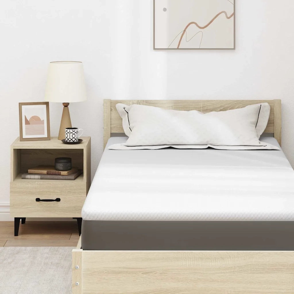 Topper per materasso Bianco 100 x 200 cm Tessuto Jacquard CFW6332550