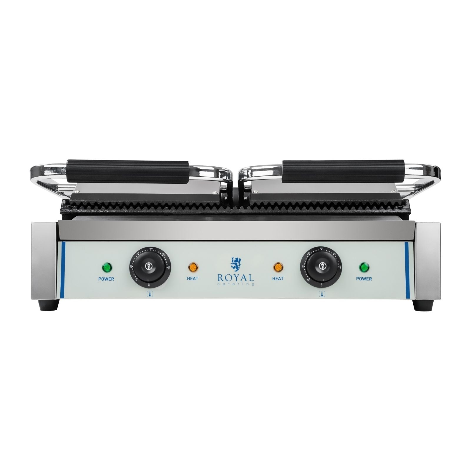 Macchina per panini a doppia coste - 2 x 1.800 watt professionale in acciaio inox 3614037
