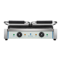 Macchina per panini a doppia coste - 2 x 1.800 watt professionale in acciaio inox 3614037