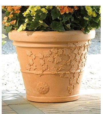 Vaso da esterno per piante fiori cicas rotazionale decoro vite 60 cm