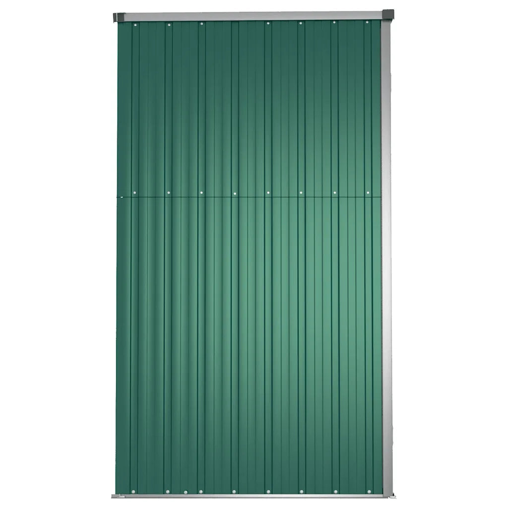 Capanno per Attrezzi-Casetta da Giardino Verde 161x89x161 cm in Acciaio Zincato
