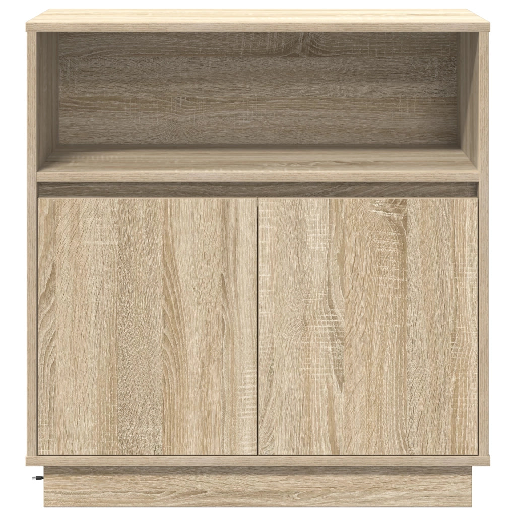 Mobile TV con LED Rovere Sonoma 71x34,5x75 cm Legno ingegnerizzato