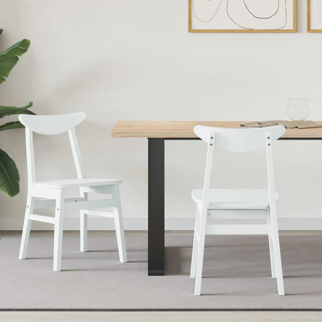Sedie da pranzo 2 pcs Bianco 42 x 47.5 x 81 cm 42020435