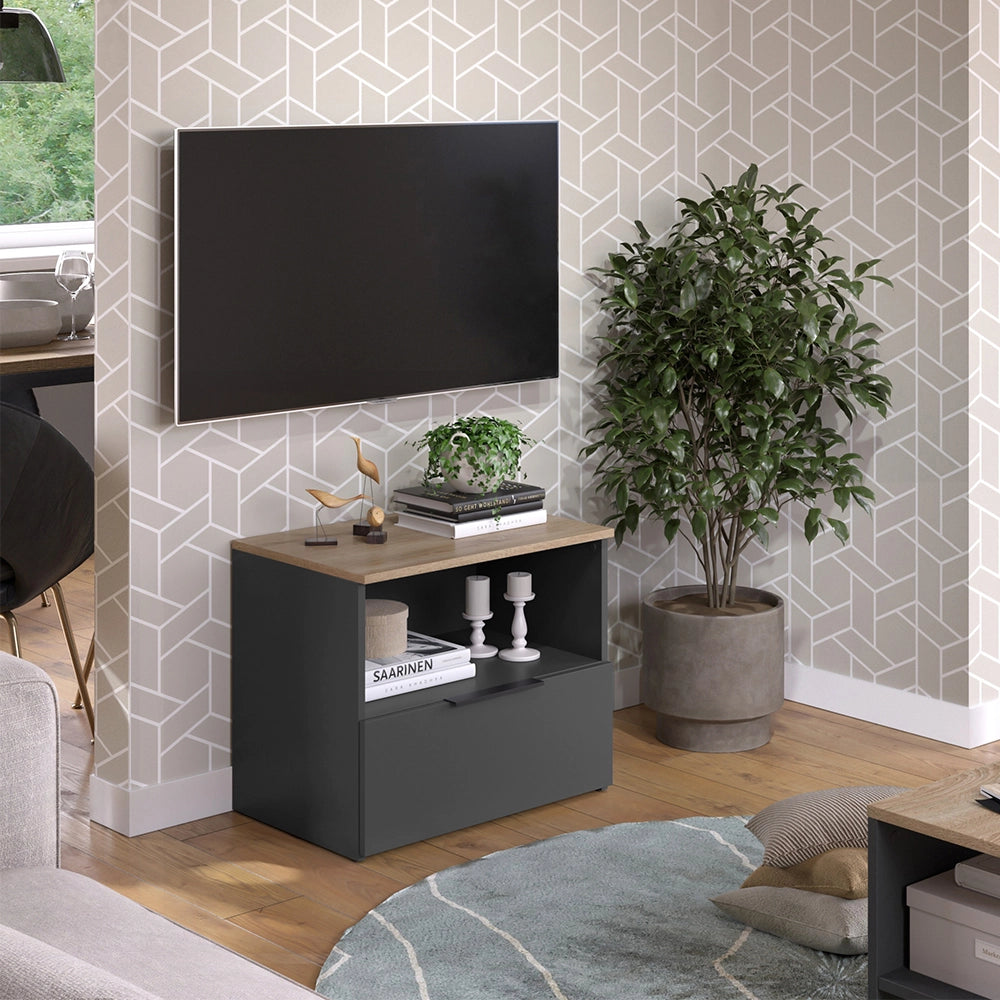 Vicco Credenza Antracite/Sonoma 60 x 50 cm con patta