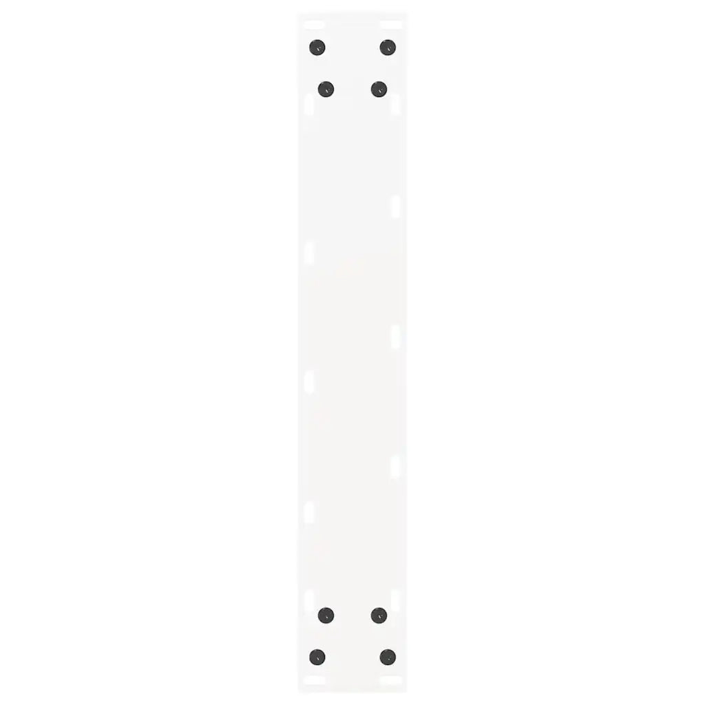 vidaXL Gambe per tavolo da bar a forma di U 2 pz bianche 40x(90-91) cm in acciaio